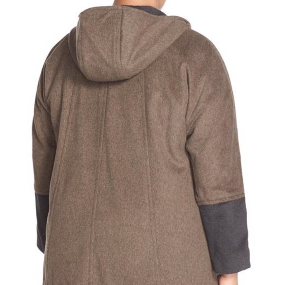 Ellen Tracy hooded double face swing coat - Picture 3 of 6